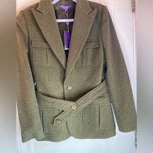 Ralph Lauren Purple Label Military Style Wool Jacket